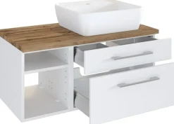 Meuble sous vasque 90 avec vasque à poser à droite DAVOS-Held Online