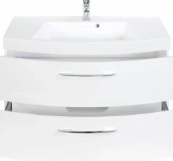 Meuble sous vasque 100 avec vasque en fonte minérale FLORIDA-Held Outlet