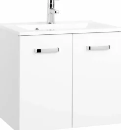 Meuble sous vasque 60 avec vasque en fonte minérale BOLOGNA-Held Online