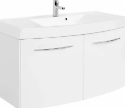 Meuble sous vasque 100 avec vasque en fonte minérale FLORIDA-Held Online