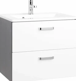 Meuble sous vasque 60 avec vasque en fonte minérale BOLOGNA-Held Best