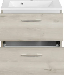 Meuble sous vasque 60 avec vasque en fonte minérale PORTOFINO