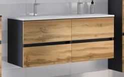 Meuble sous vasque avec double vasque LUCCA