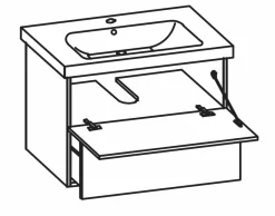 Meuble sous vasque avec plan vasque PETER-Pelipal Discount
