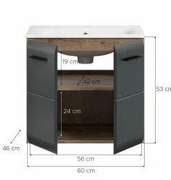 Meuble sous vasque avec vasque BONGA
