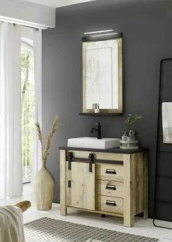 Meuble sous vasque avec vasque SHERWOOD-IMV Outlet