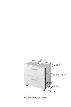 Meuble sous vasque 60cm PORTA