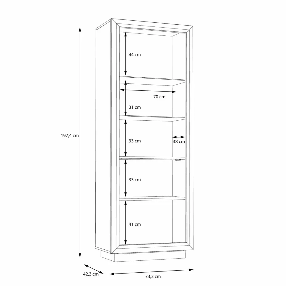 Meuble vitrine gauche SAVONA