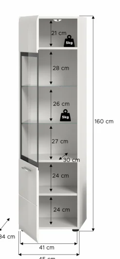 Meuble vitrine ICE