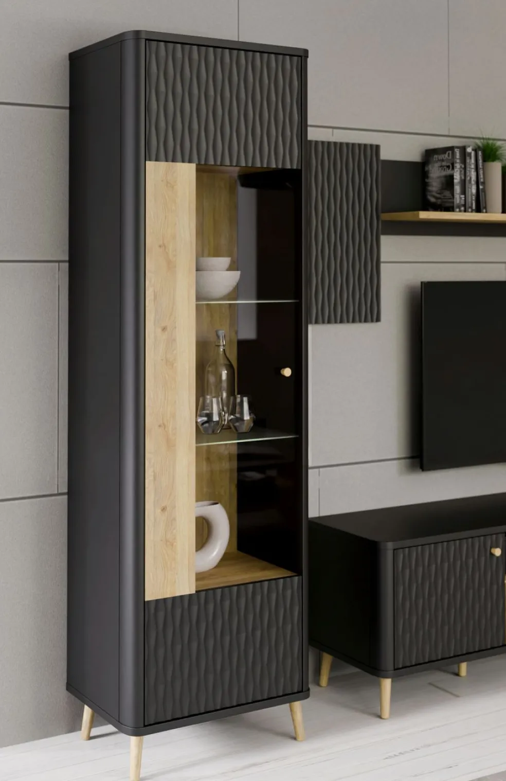 Meuble vitrine KOHILA