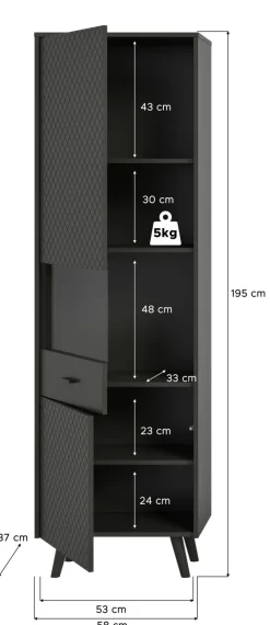 Meuble vitrine LINEA-Xonox Online