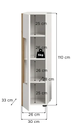Meuble vitrine RUDA-Xonox Best