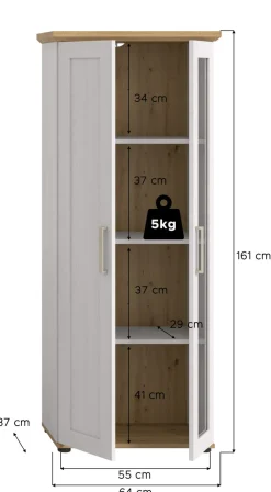 Meuble vitrine VERONA-Xonox Best