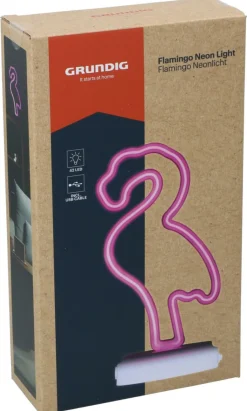Néon LED flamant rose GRUNDIG-Edco Clearance