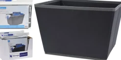 Panier de rangement anthracite-Koopman Outlet