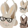 Panier en feutre lapin avec lunettes EASTER
