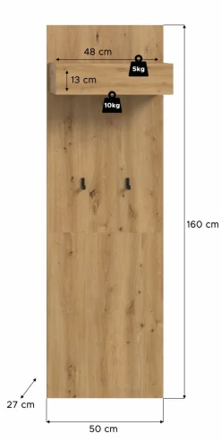 Panneau mural portemanteau DRIVE