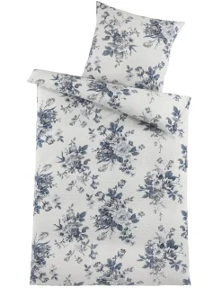 Parure de lit en microfibre effet seersucker haut de gamme ELVIRA