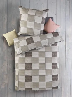 Parure de lit haut de gamme en coton renforcé KIRAN