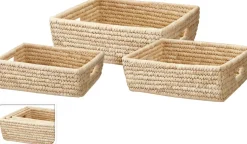 Petit panier carré en jonc de mer EH