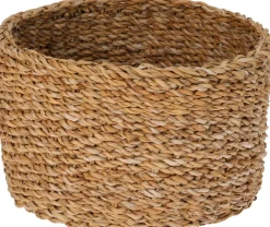 Petit panier rond en jonc de mer EH