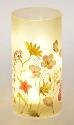 Photophore LED motif fleuri DEKO