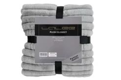 Plaid aspect velours côtelé PLUSH BLANKET-Lalee Outlet
