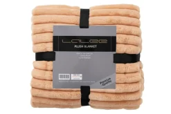 Plaid aspect velours côtelé PLUSH BLANKET-Lalee Hot