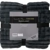 Plaid aspect velours côtelé PLUSH BLANKET-Lalee New