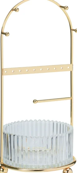 Porte-bijoux avec pot en verre GOLD-Koopman Best