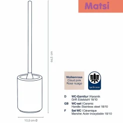 Porte-brosse WC avec brosse MATSI