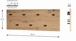 Portemanteau mural PARMA 3-Haku Sale