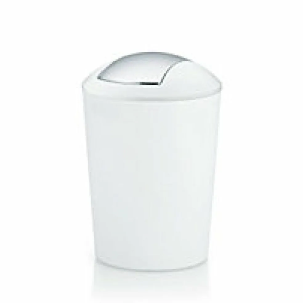 Poubelle à couvercle basculant blanc