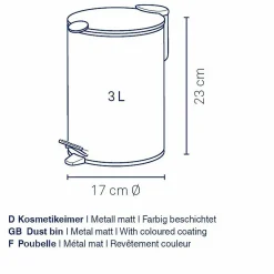 Poubelle de salle de bains MATS