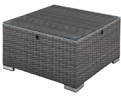 Pouf et plateau en verre ROA-7042072-00