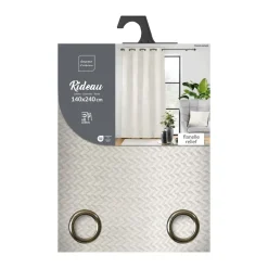 Rideau à oeillets FLANELA