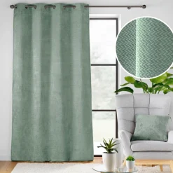 Rideau à oeillets FLANELA-U10