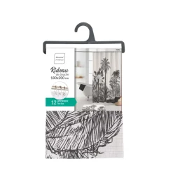 Rideau de douche avec anneaux COCOTY-U10 Clearance