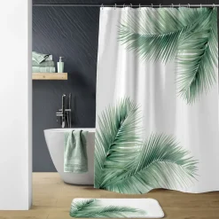 Rideau de douche avec anneaux HAVANE-U10