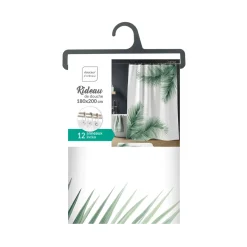 Rideau de douche avec anneaux HAVANE-U10