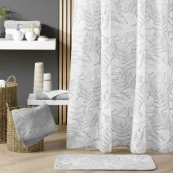 Rideau de douche avec anneaux MONSTERA-U10 Best