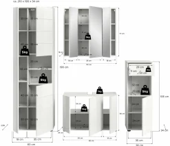 Salle de bains combinée 4 éléments AMBO-Xonox Online