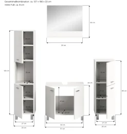 Salle de bains combinée 4 éléments SEBETA-Xonox Online