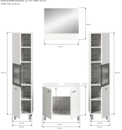 Salle de bains combinée 4 éléments SEBETA