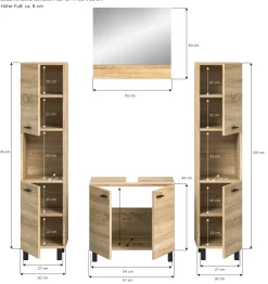 Salle de bains combinée 4 éléments SEBETA-Xonox Outlet