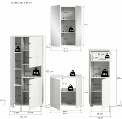 Salle de bains combinée 4 éléments AMBO-Xonox Sale