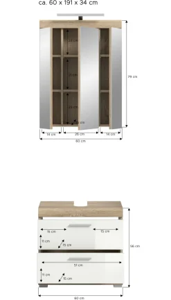 Salle de bains combinée GIMBI-Xonox Clearance
