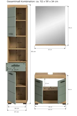 Salle de bains combinée SEWULA