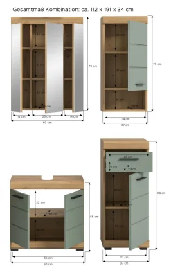 Salle de bains combinée SEWULA