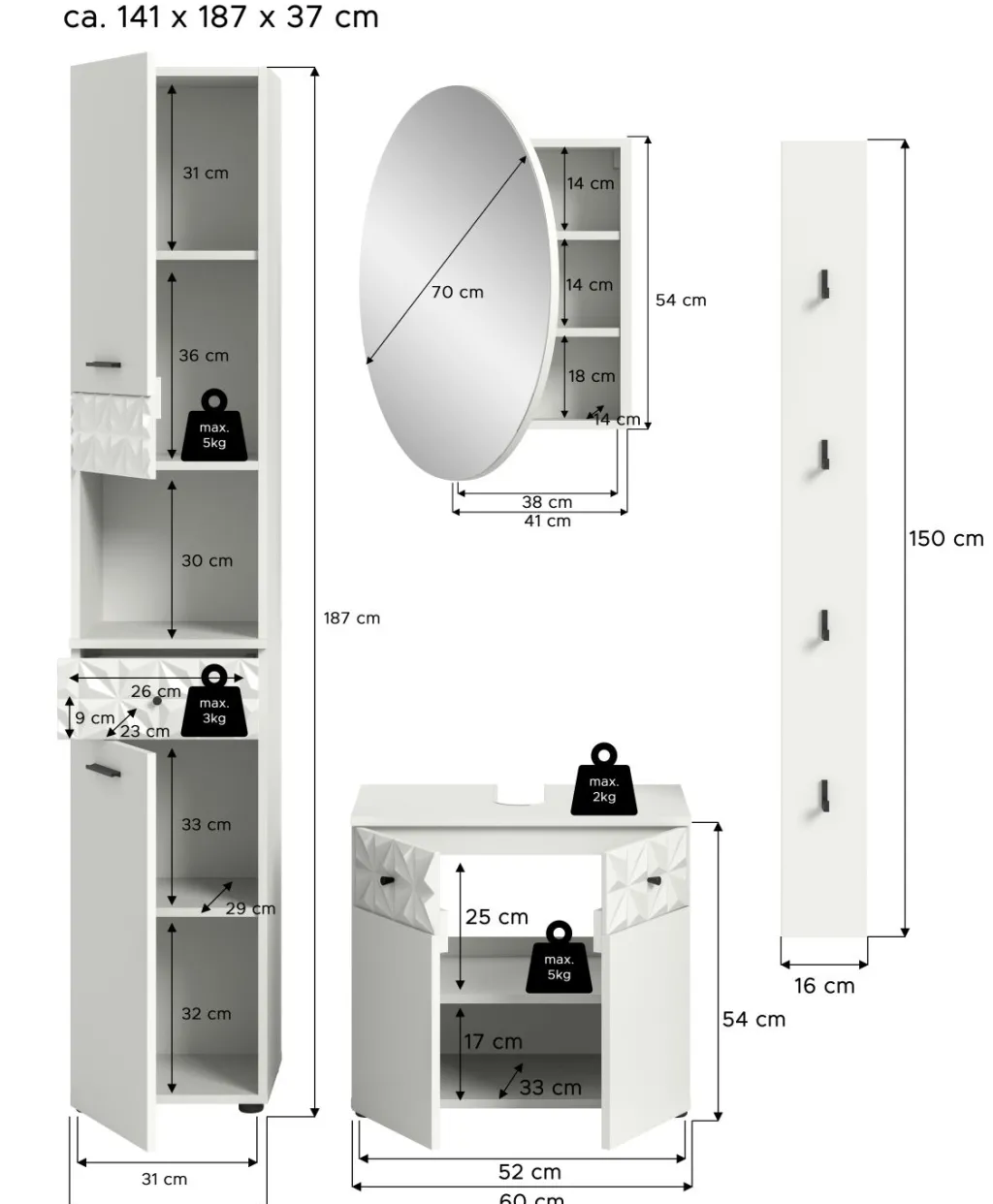Salle de bains combinée ZIWAY-Xonox Discount